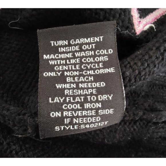 33 Degrees Christmas Flamingo Sequin Sweater Dress Tunic (M) Pink Silver Holiday - Picture 12 of 12